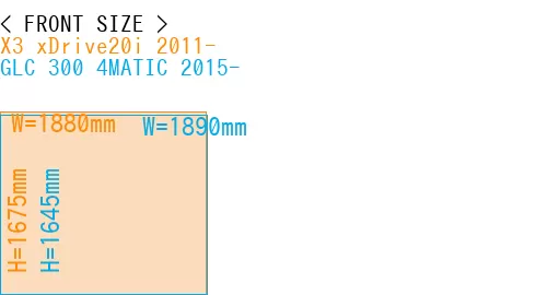 #X3 xDrive20i 2011- + GLC 300 4MATIC 2015-